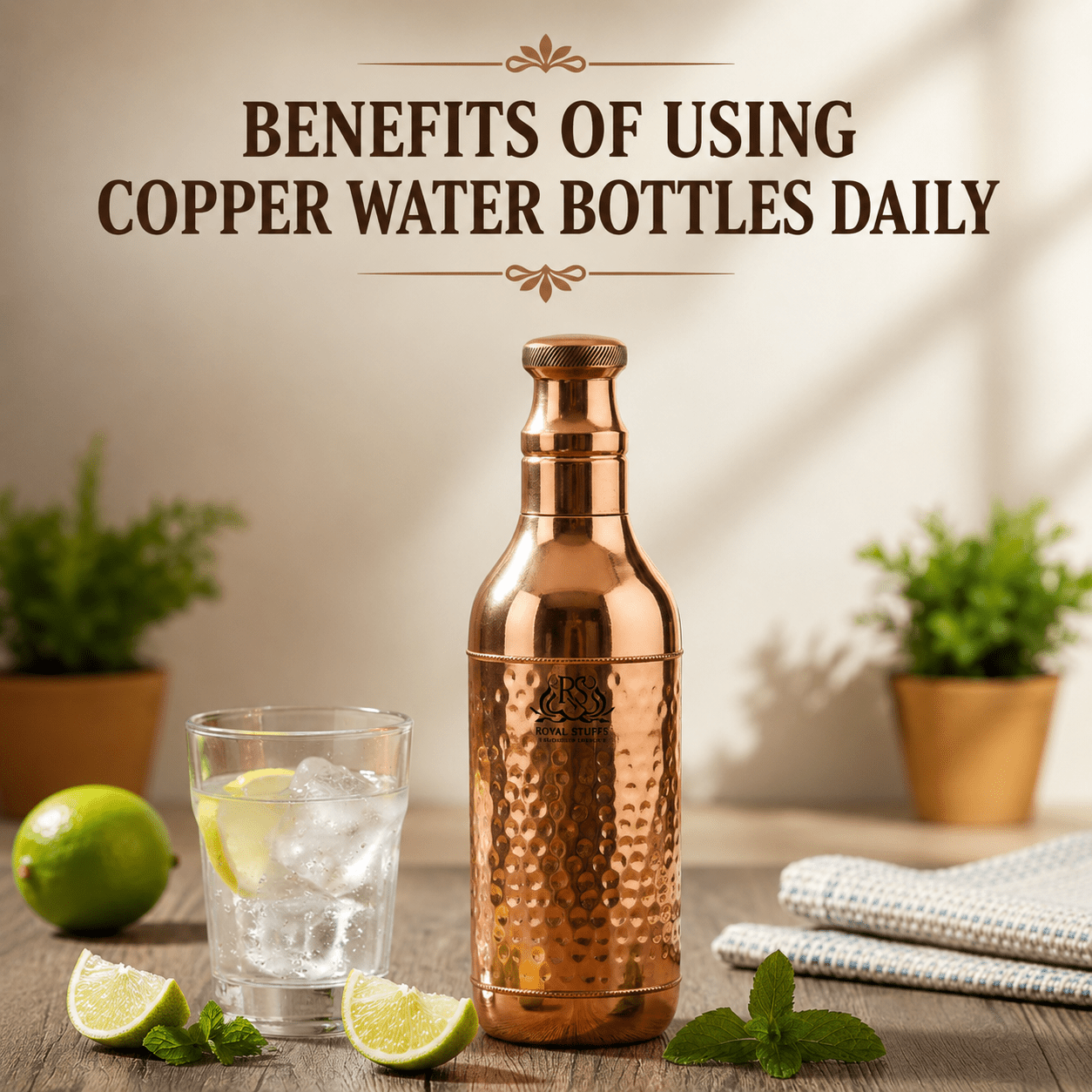 Benefits of Using Copper Water Bottles Daily | Traditional Wellness Meets Modern Living - Royalstuffs.com