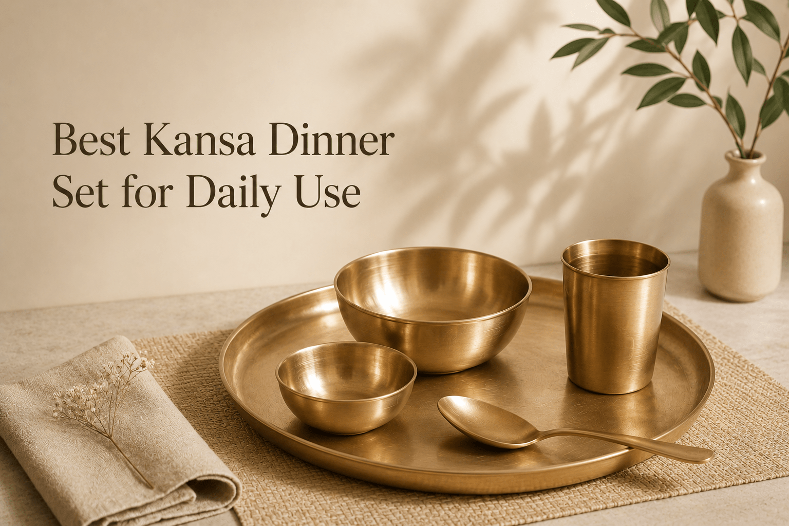 Best Kansa Dinner Set for Daily Use | Complete Buying Guide - Royalstuffs.com