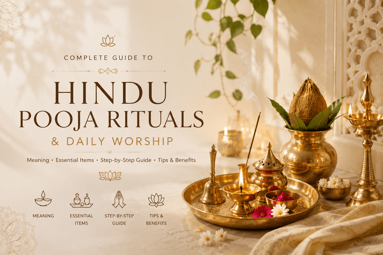 Complete Guide to Hindu Pooja Rituals & Daily Worship - Royalstuffs.com