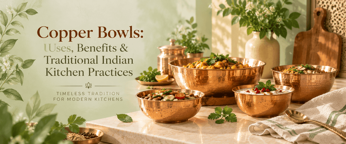 Copper Bowls: Uses, Benefits, Care & Traditional Indian Kitchen Practices - Royalstuffs.com