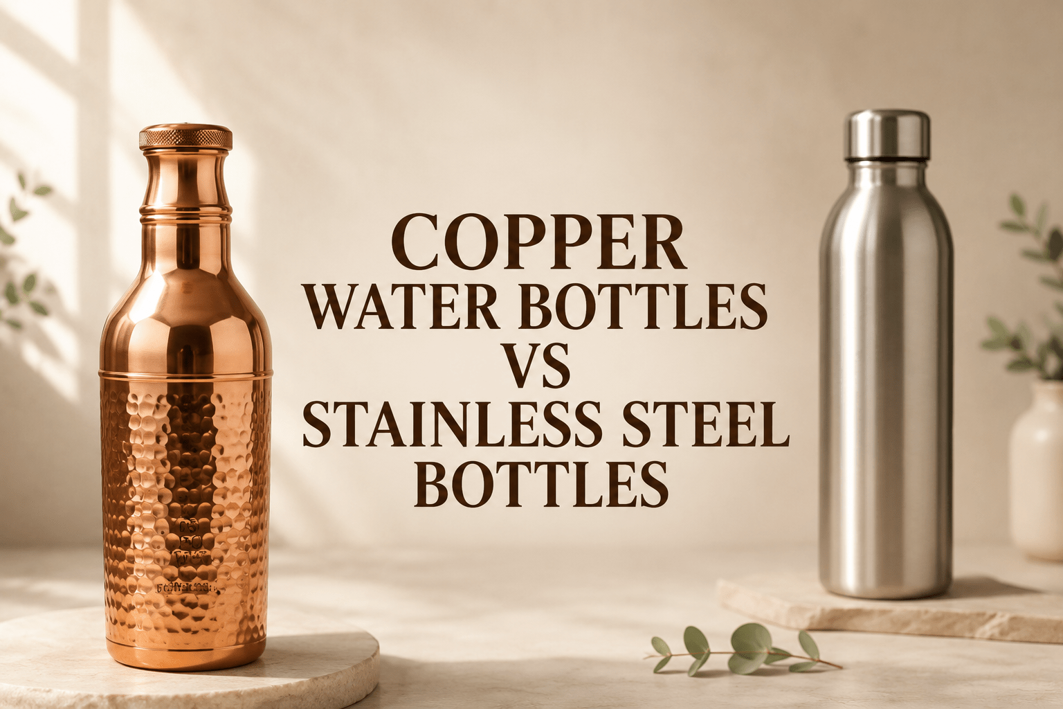Copper Water Bottles vs Stainless Steel Bottles | Which One Should You Choose? - Royalstuffs.com