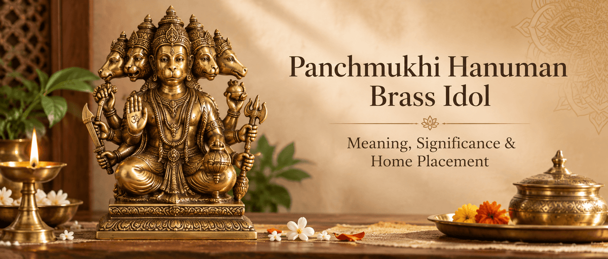 Panchmukhi Hanuman Brass Idol: Meaning, Significance &amp; Home Placement - Royalstuffs.com