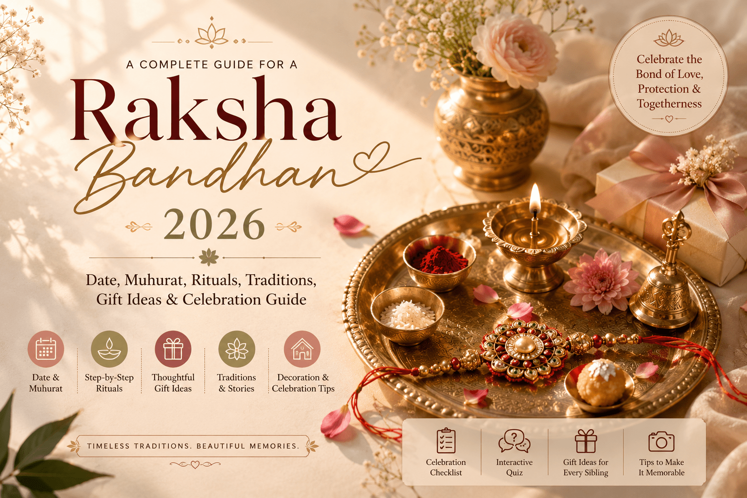 Raksha Bandhan 2026: Date, Rituals, Gift Ideas & Interactive Quiz - Royalstuffs.com