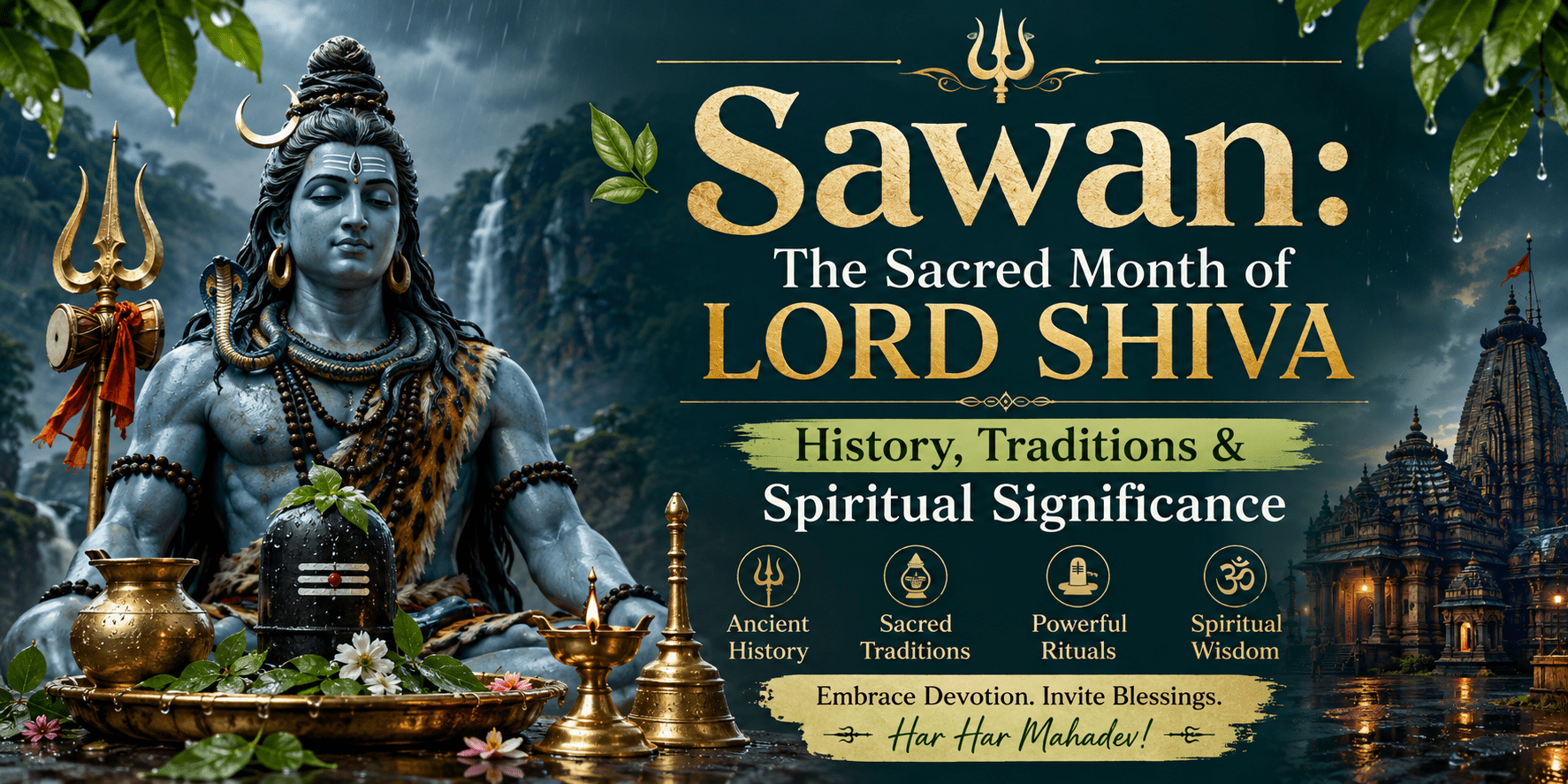 Sawan: The Sacred Month of Lord Shiva – History, Traditions & Spiritual Significance - Royalstuffs.com