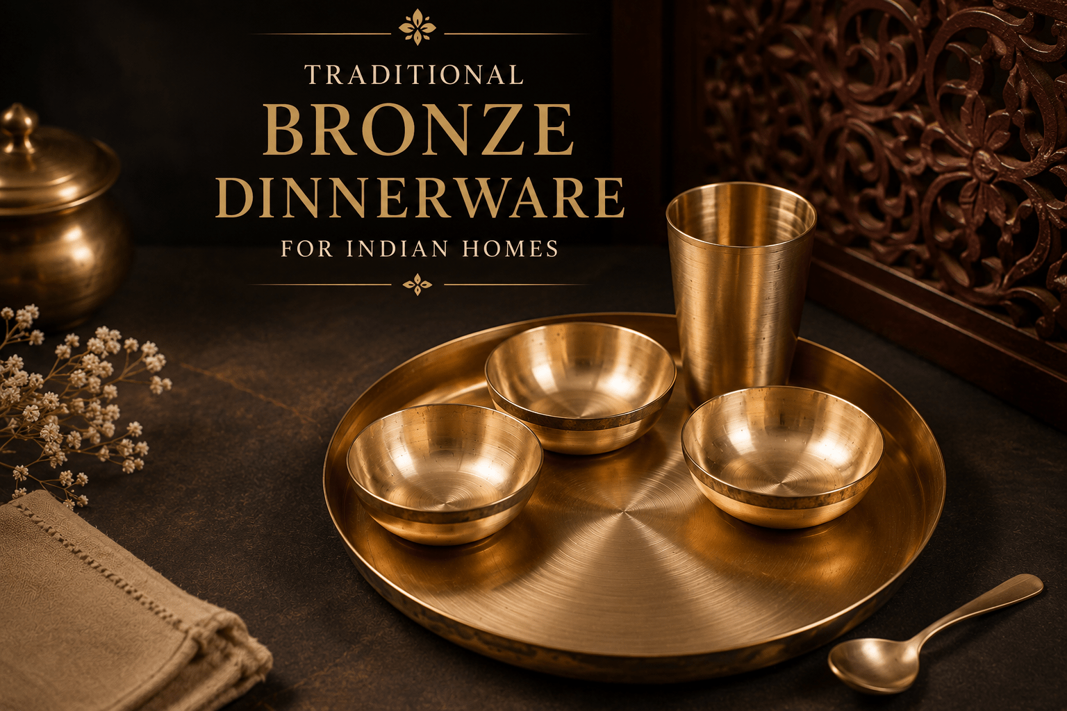 Traditional Bronze Dinnerware for Indian Homes | A Timeless Dining Choice - Royalstuffs.com