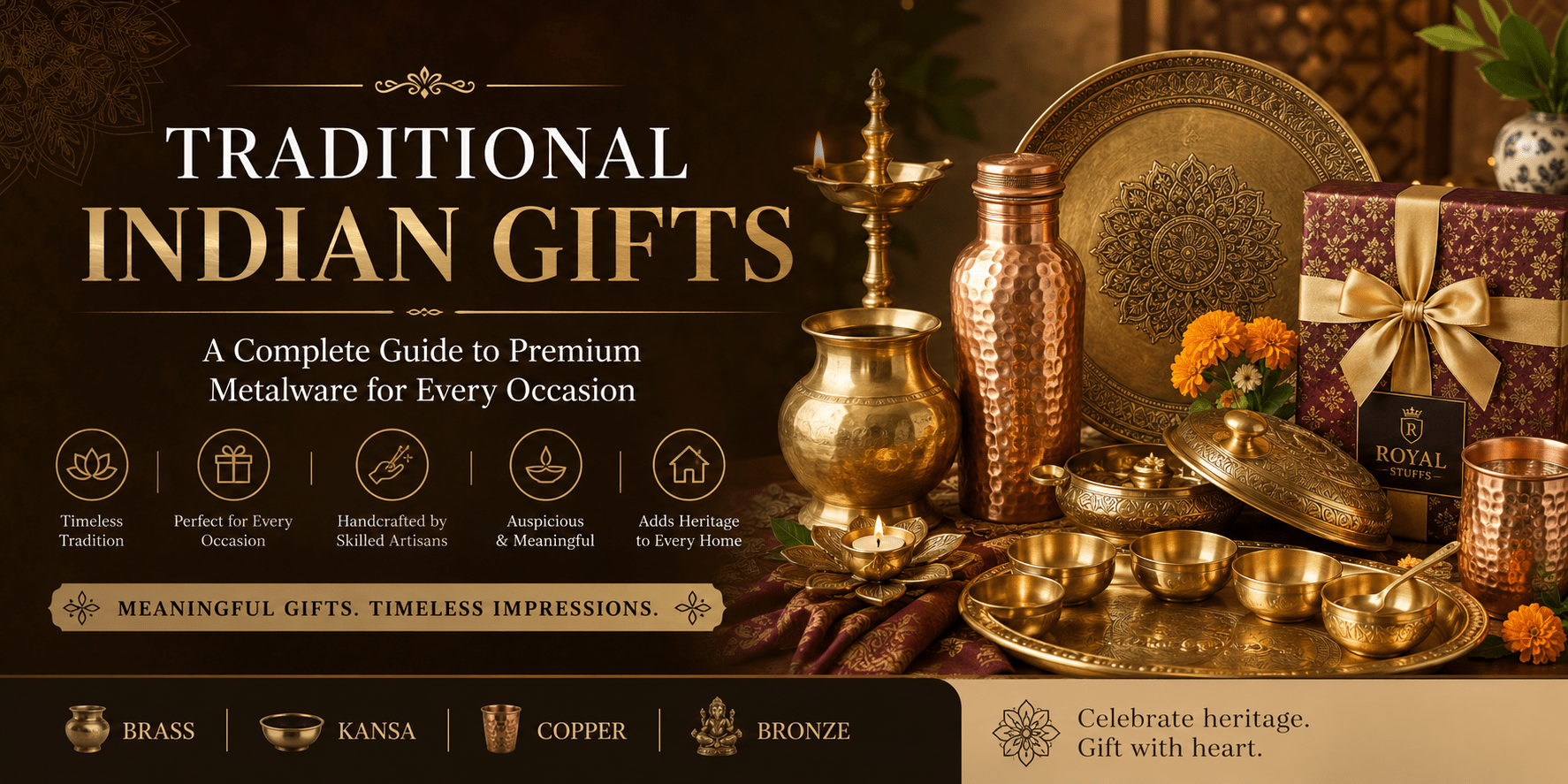 Traditional Indian Gifts: A Complete Guide to Premium Metalware for Every Occasion - Royalstuffs.com