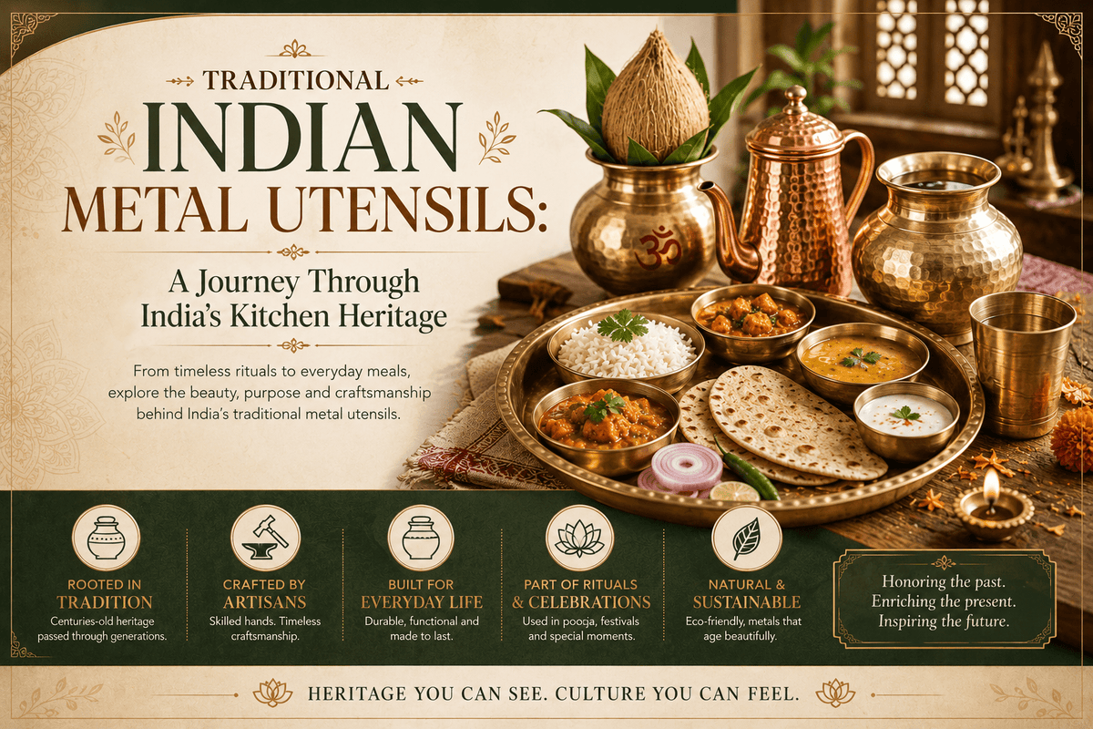 Traditional Indian Metal Utensils: A Journey Through India's Kitchen Heritage - Royalstuffs.com