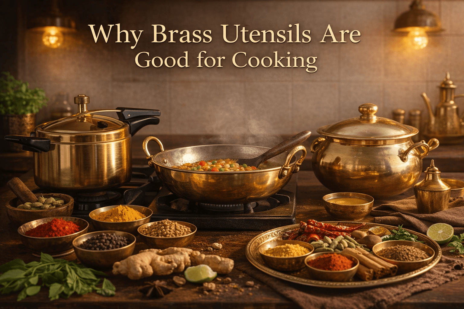 Why Brass Utensils Are Good for Cooking (And Why Indian Kitchens Are Bringing Them Back) - Royalstuffs.com