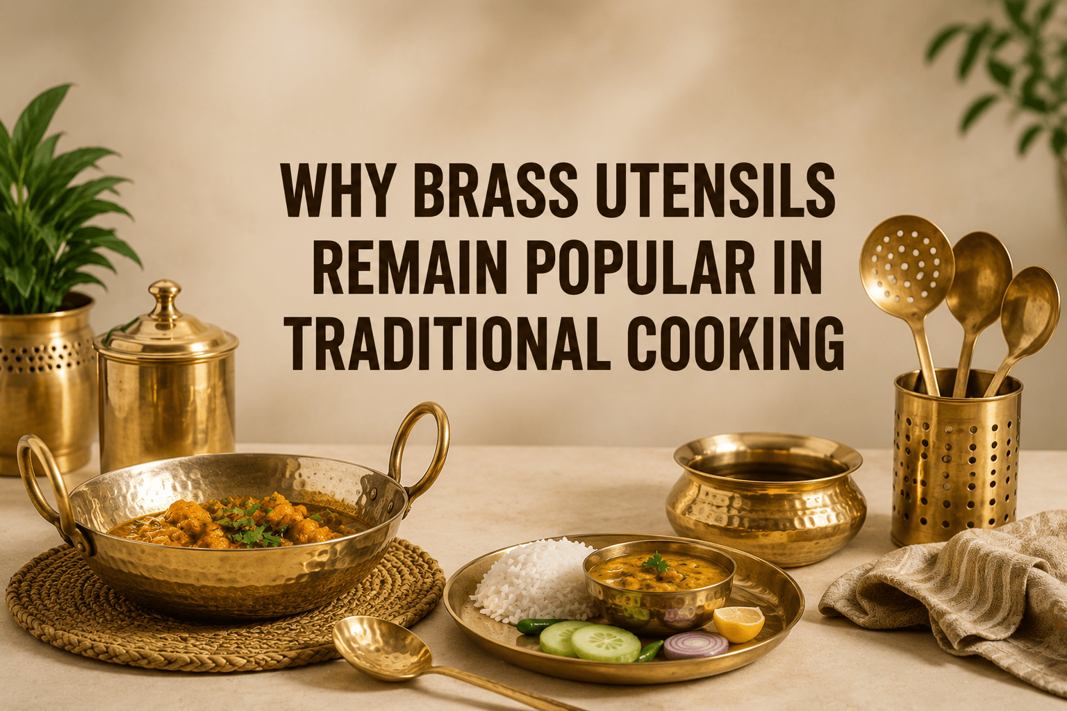 Why Brass Utensils Remain Popular in Traditional Cooking | Heritage Kitchen Guide - Royalstuffs.com