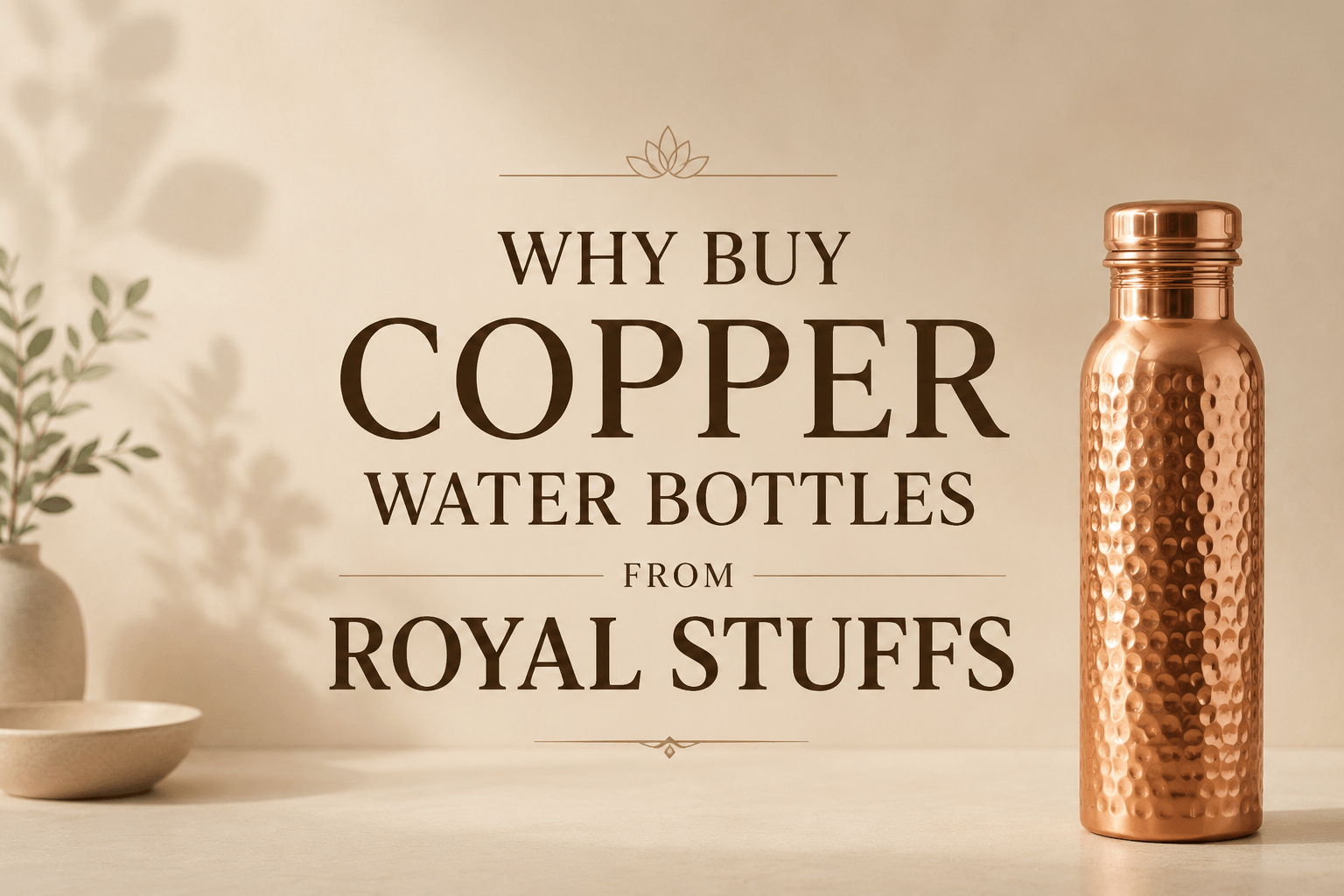 Why Buy Copper Water Bottles from Royal Stuffs - Royalstuffs.com