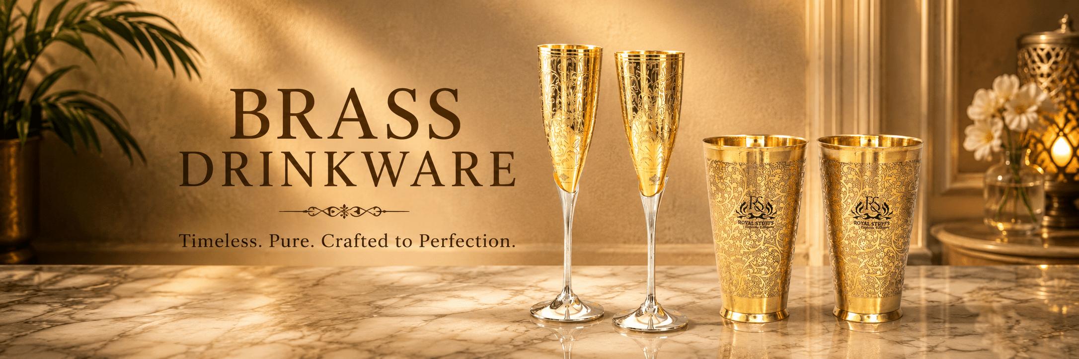 Brass Drinkware - Royalstuffs.com