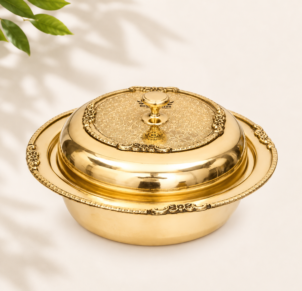 500 ml I Brass Serving Donga Dinnerware | Tableware | Serving Cutlery | Brass Utensils