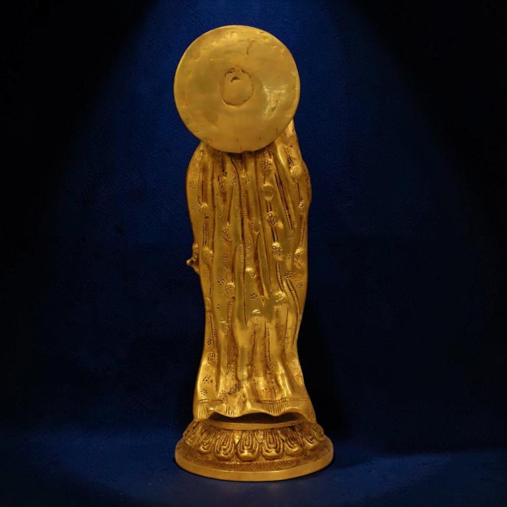 16-Inch Handmade Antique Pure Brass Separate Ram Darbar Idol - 18 Kg. - Royalstuffs.com
