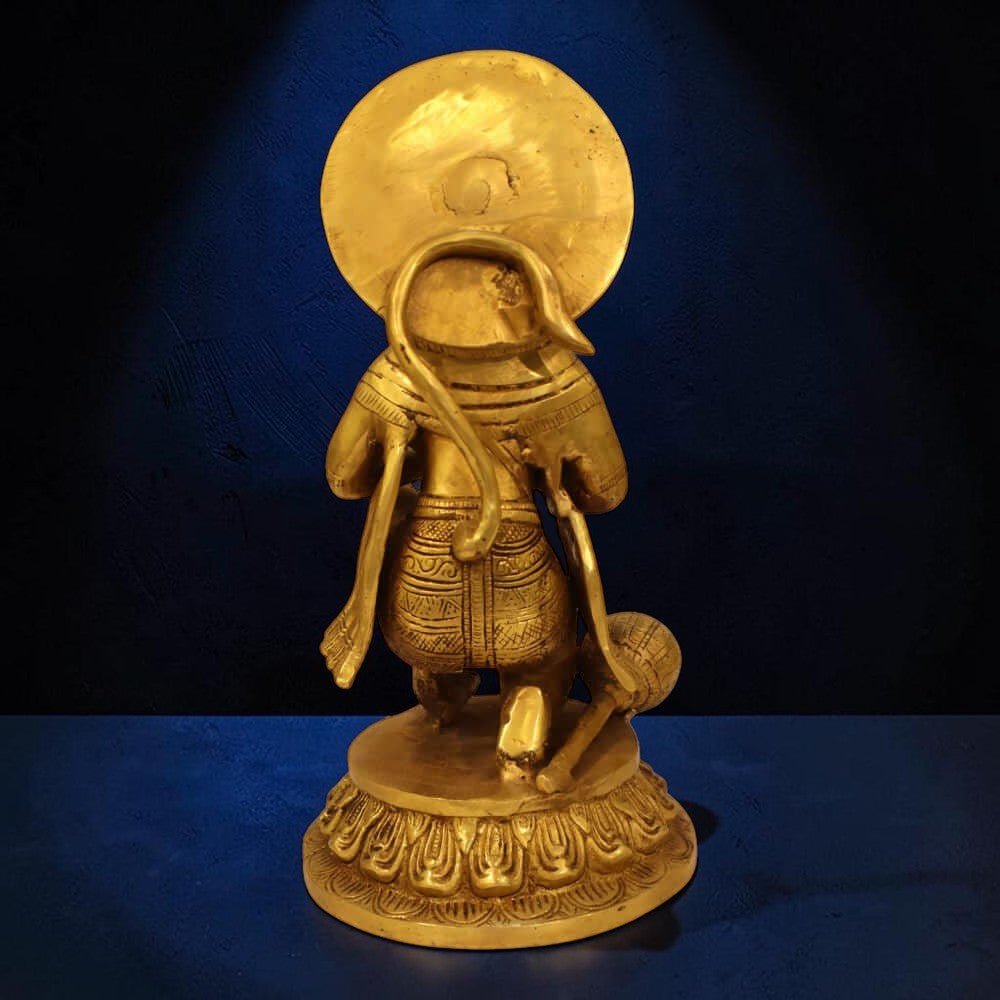 16-Inch Handmade Antique Pure Brass Separate Ram Darbar Idol - 18 Kg. - Royalstuffs.com
