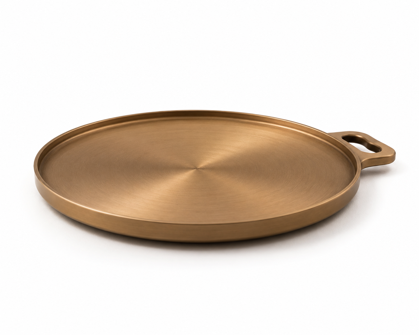 11.5' Bronze Dosa Tawa - Seasoned, Flat Bottom, Ready to Use