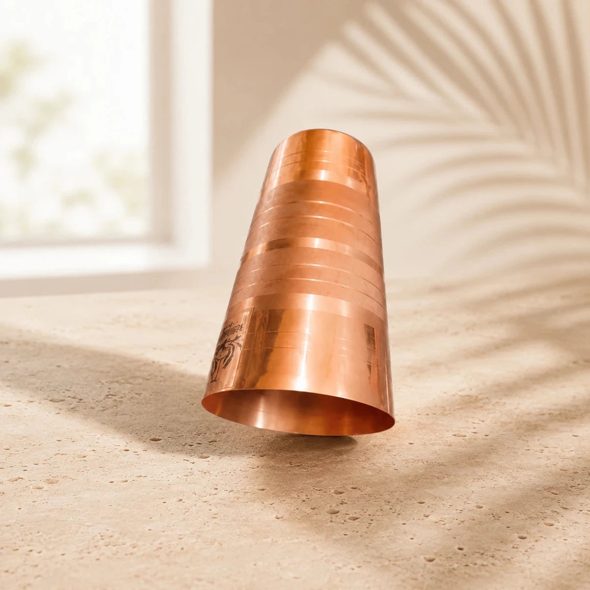 650 ML Copper Water Drinking Glass - Royalstuffs.com