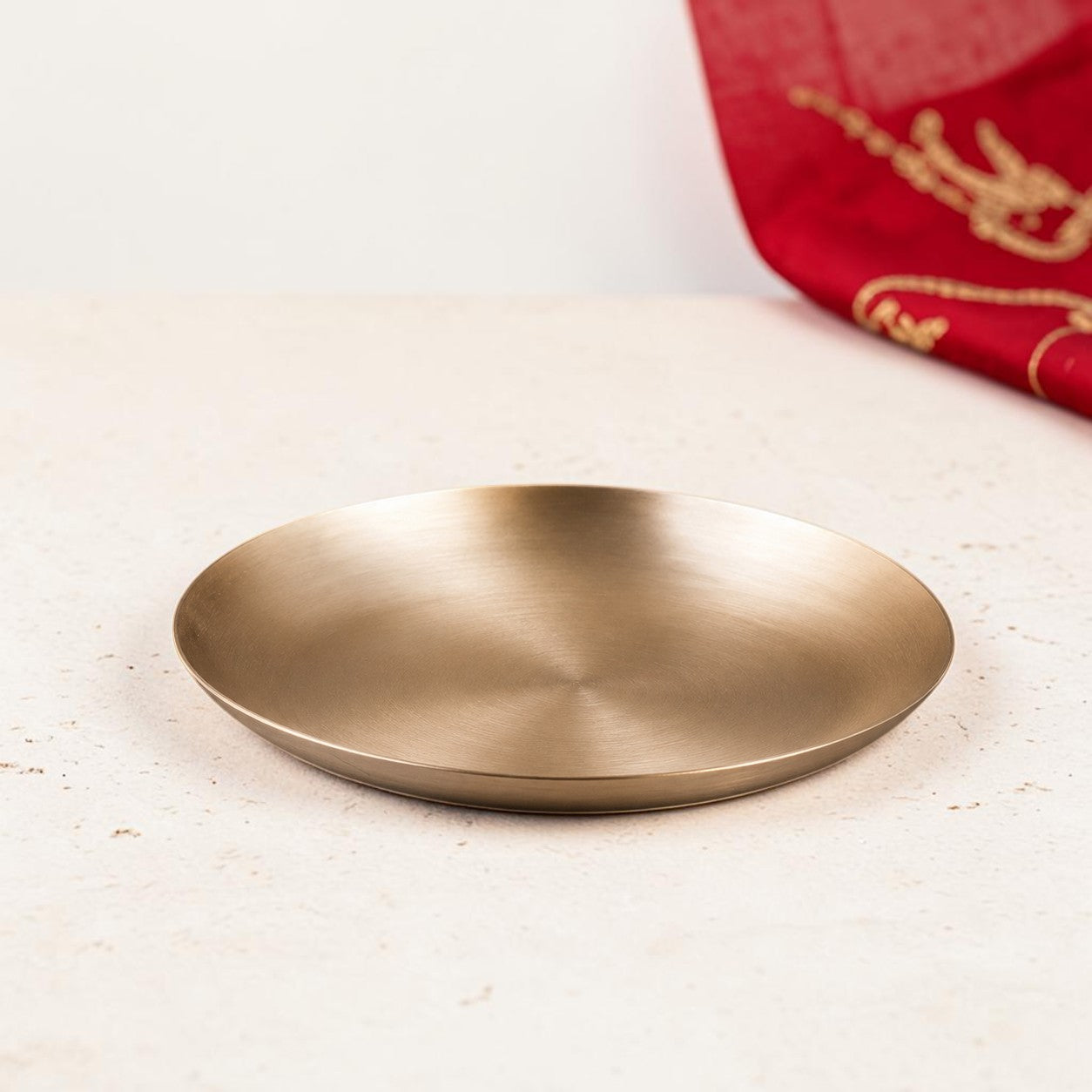 Matt Bronze Kansa 10.5 Inch plate for Dining, Serving & Gifting