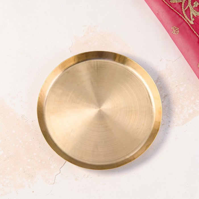 Handmade Pure Kansa Thali (Bronze Plate) – Traditional Indian Dinnerware | RoyalStuffs.com