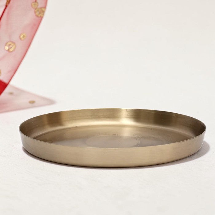 Pure Kansa Thali Set – 6 Piece | Handcrafted Bronze Dinnerware for Healthy & Traditional Indian Dining