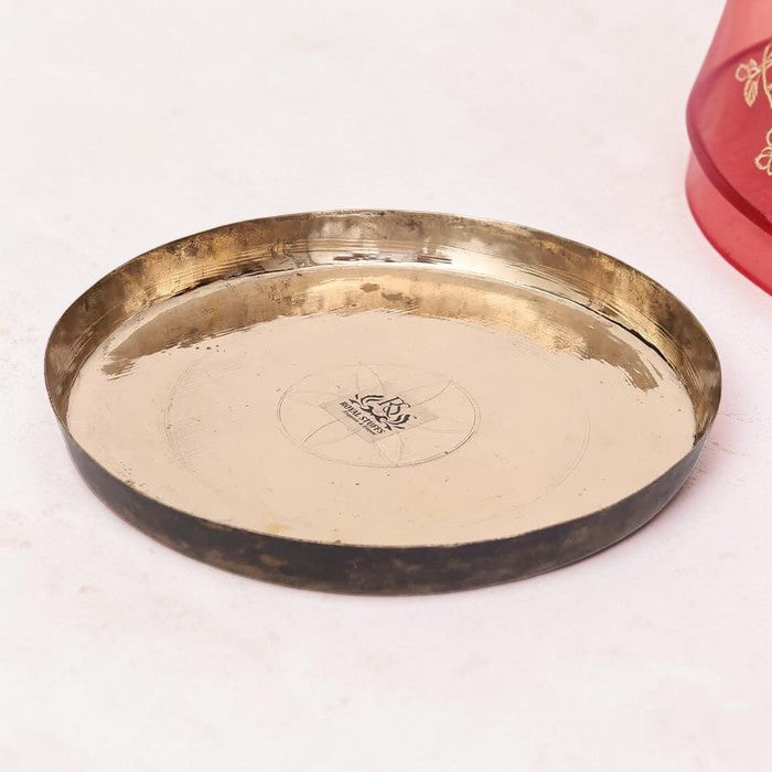 Pure Kansa Bronze Handmade Dinner/Lunch Plate/Thali