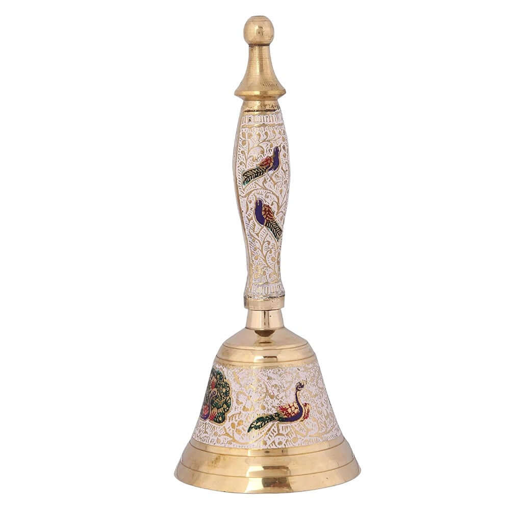Brass Ghanti for Pooja - 9 inches - Royalstuffs.com