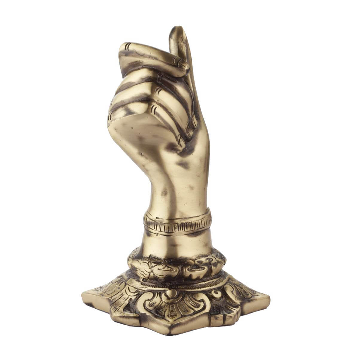 Brass Hand Shape Stylish Pen Pencil Holder - Royalstuffs.com