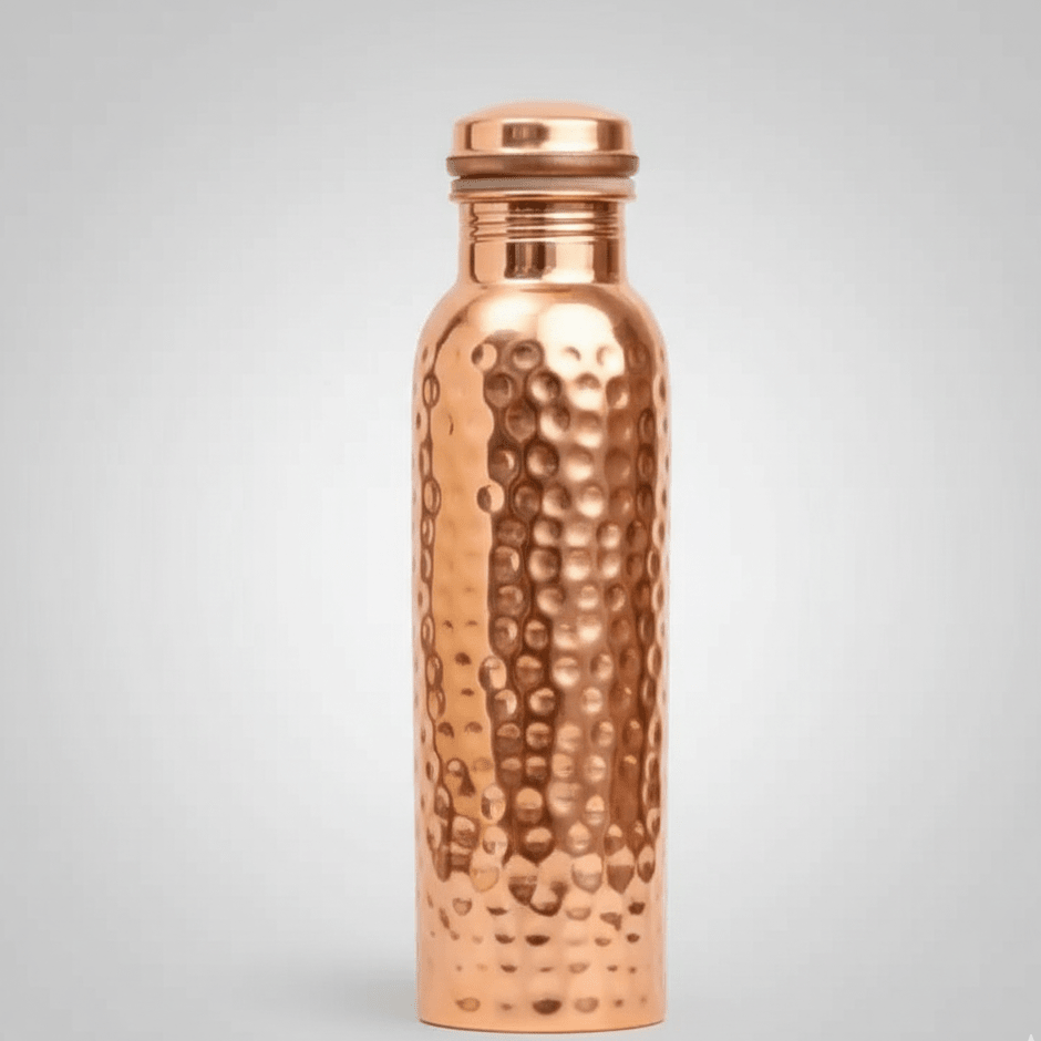 Hammered Copper Water Bottle, 950 ml - Royalstuffs.com