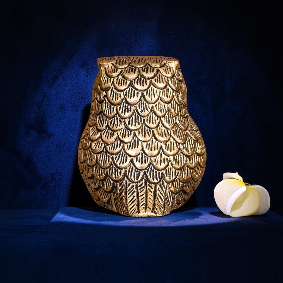 Handcrafted Brass Owl Figurine (2.5 Inch) | RoyalStuffs - Royalstuffs.com