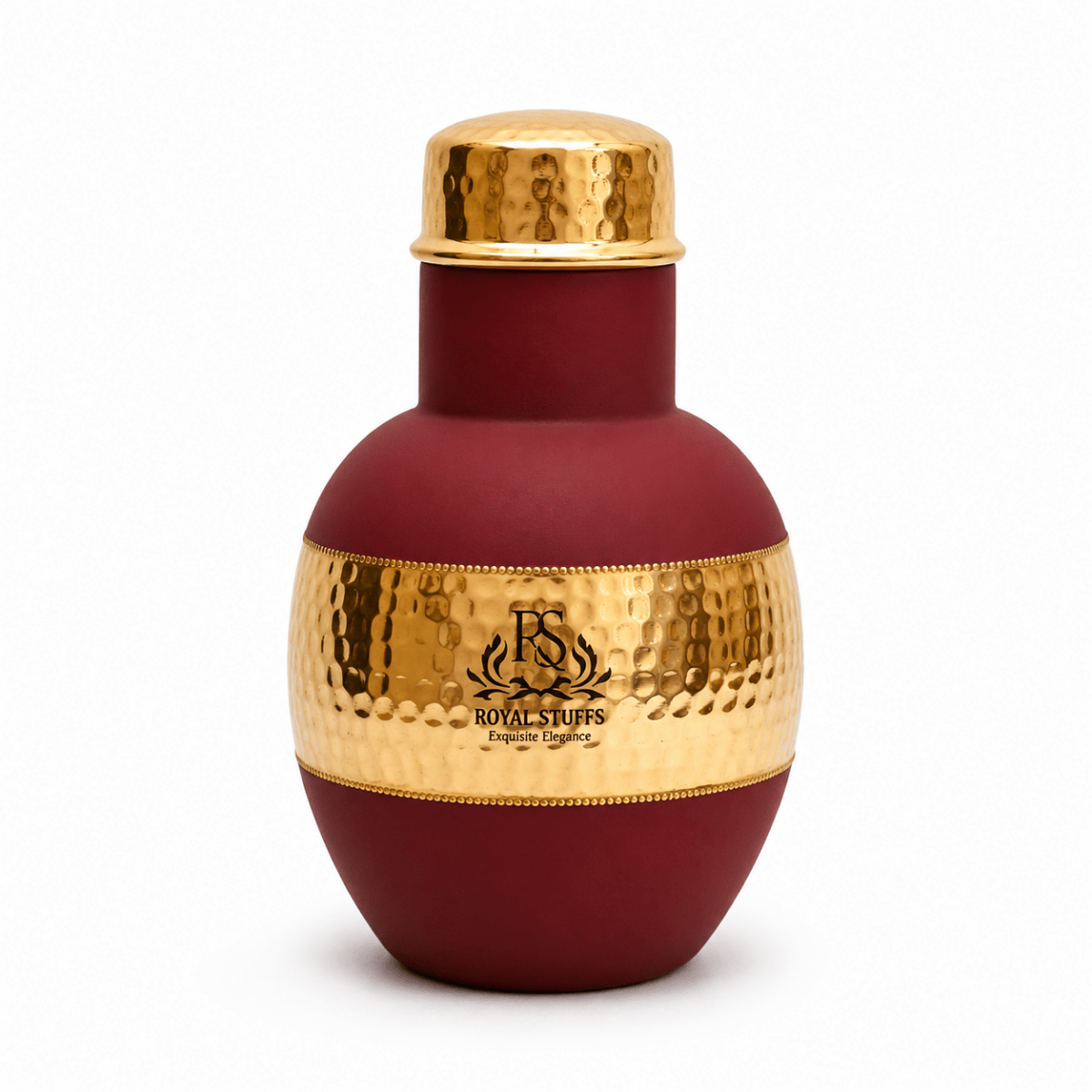 Handcrafted Copper Pitcher with Drinking Glass Lid 1200 ml | Leak Proof | Ayurvedic Health Benefits - Royalstuffs.com