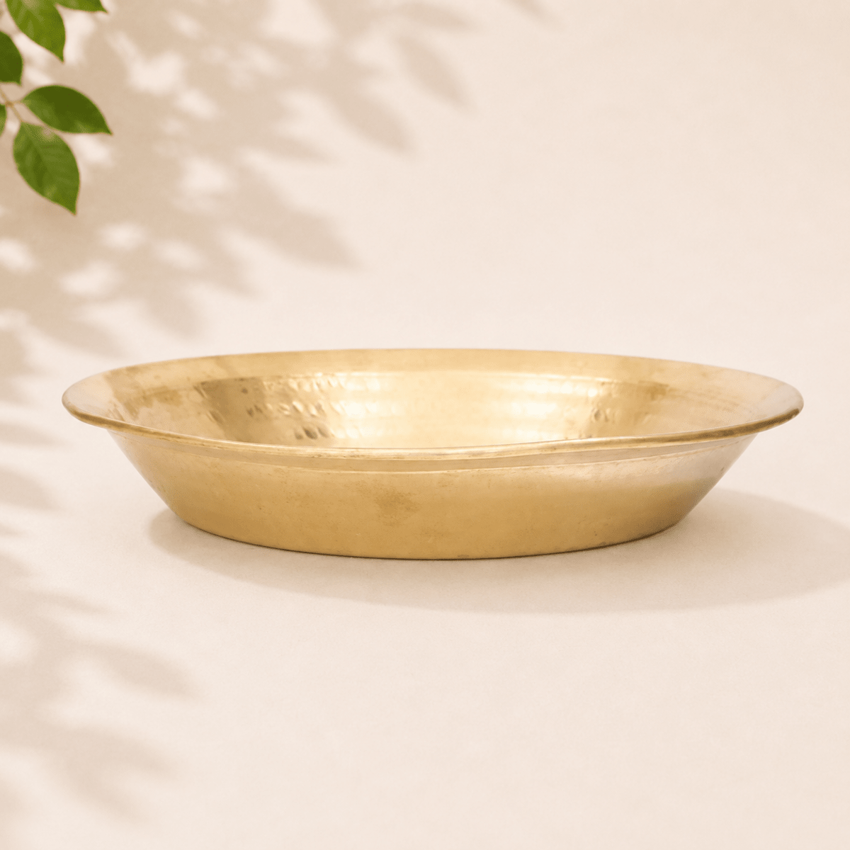 Handcrafted Hammered Brass Paraat (Parat) for Dough Kneading | RoyalStuffs - Royalstuffs.com