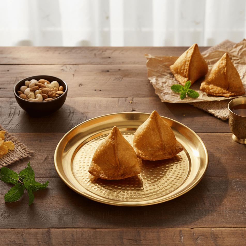 Handcrafted Hammered Brass Plate / Thali – 10.5 & 11.5 Inch | RoyalStuffs - Royalstuffs.com