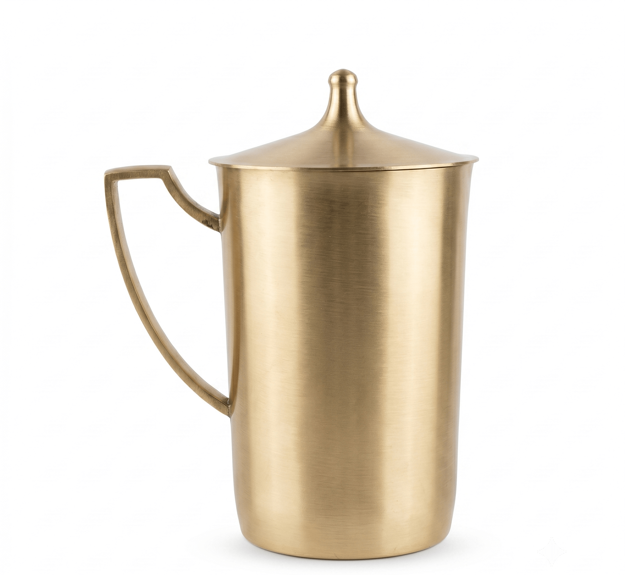 Handcrafted Kansa (Bronze) Jug with Matte Finish | Premium Traditional Bronze Water Pitcher | 1.4 Kg - Royalstuffs.com