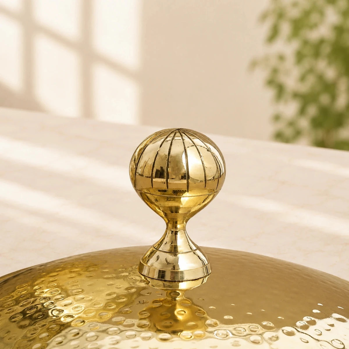 Handmade Brass Patili with Kalai (Tin) Coating Inside – Available in 1.7L, 2.7L, 3.4L & 4.9L - Royalstuffs.com