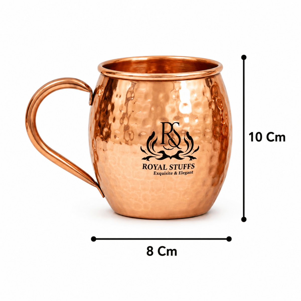Handmade Copperware Moscow Mule Vodka Drinkware Copper Mugs Set of 6 - Royalstuffs.com