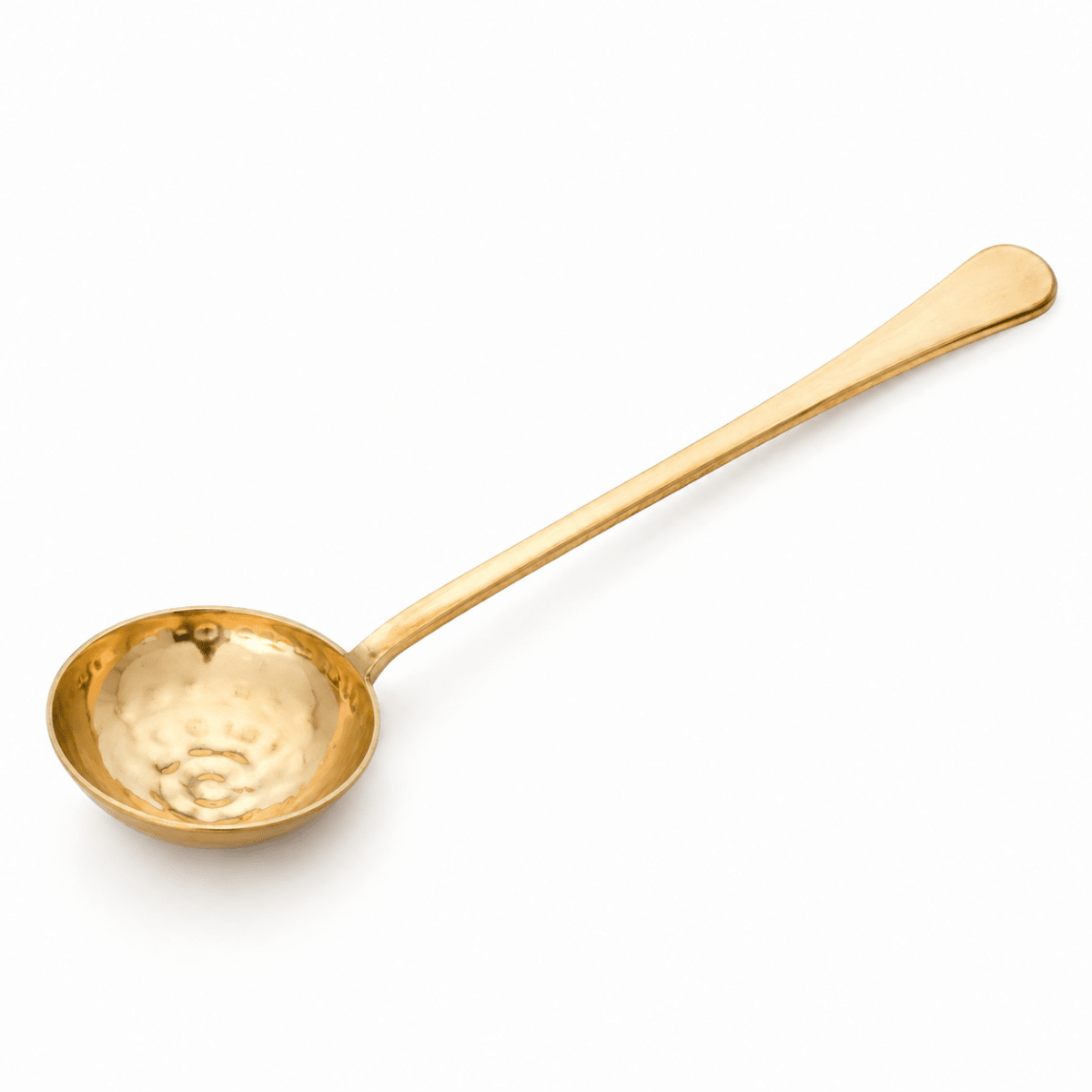 Heavy Brass Ladle Cooking & Serving Spoon – 14 Inch Traditional Long Handle Spoon | RoyalStuffs - Royalstuffs.com