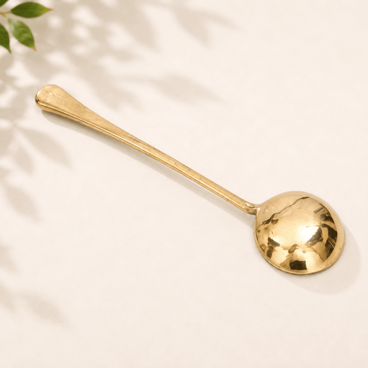 Heavy Brass Ladle Cooking & Serving Spoon – 14 Inch Traditional Long Handle Spoon | RoyalStuffs - Royalstuffs.com