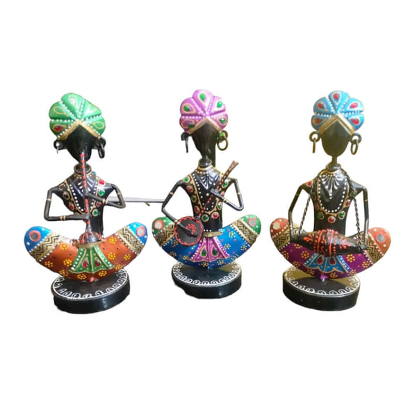 Rajasthani Metal Iron Safa Men Set Of 3