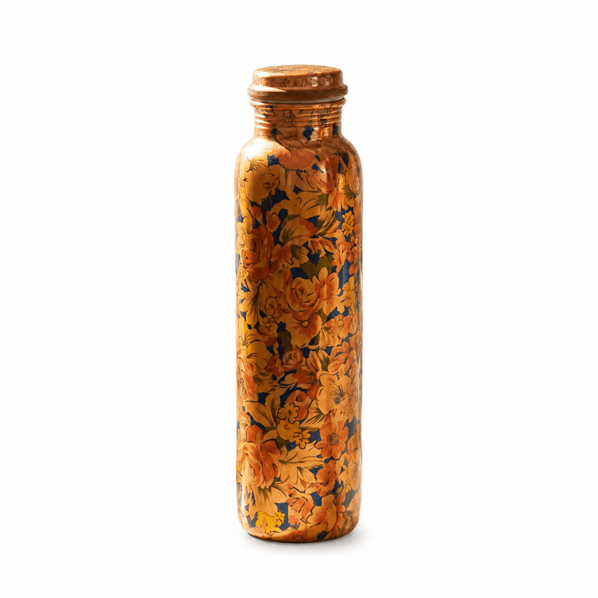 ROYALSTUFFS 950 ml Printed Copper Water Bottle For Health Benefits Pack Of 1 - Royalstuffs.com