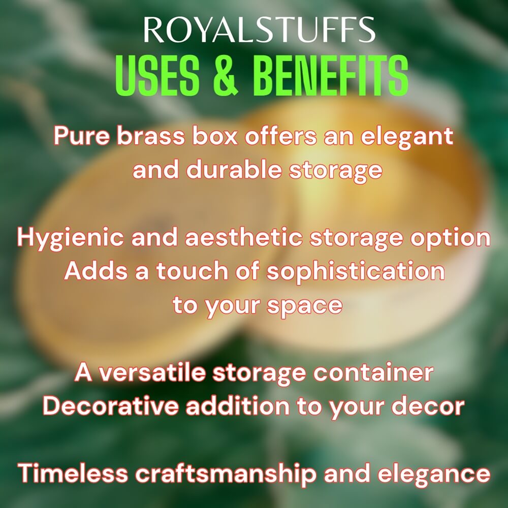 ROYALSTUFFS Brass chapati box, Puri Dibba - Royalstuffs.com