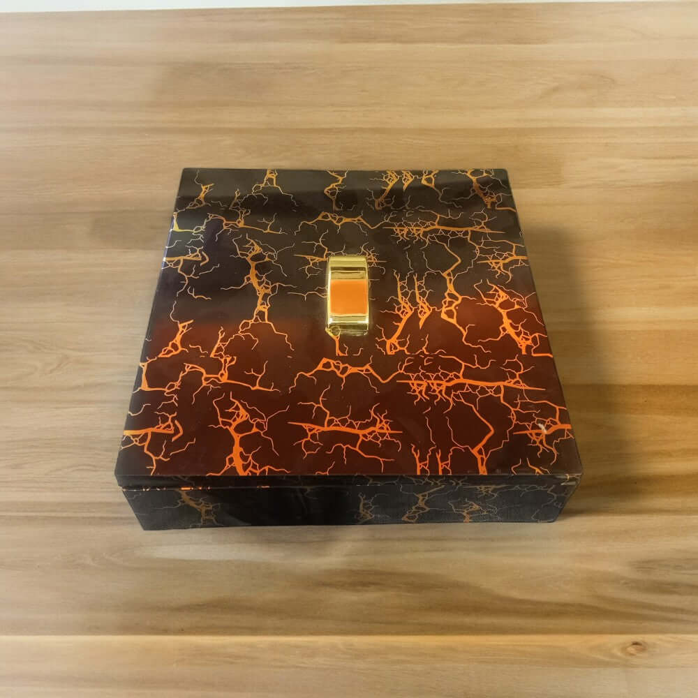 ROYALSTUFFS Designer Plastic Dry Fruit Box in Black Color - Royalstuffs.com
