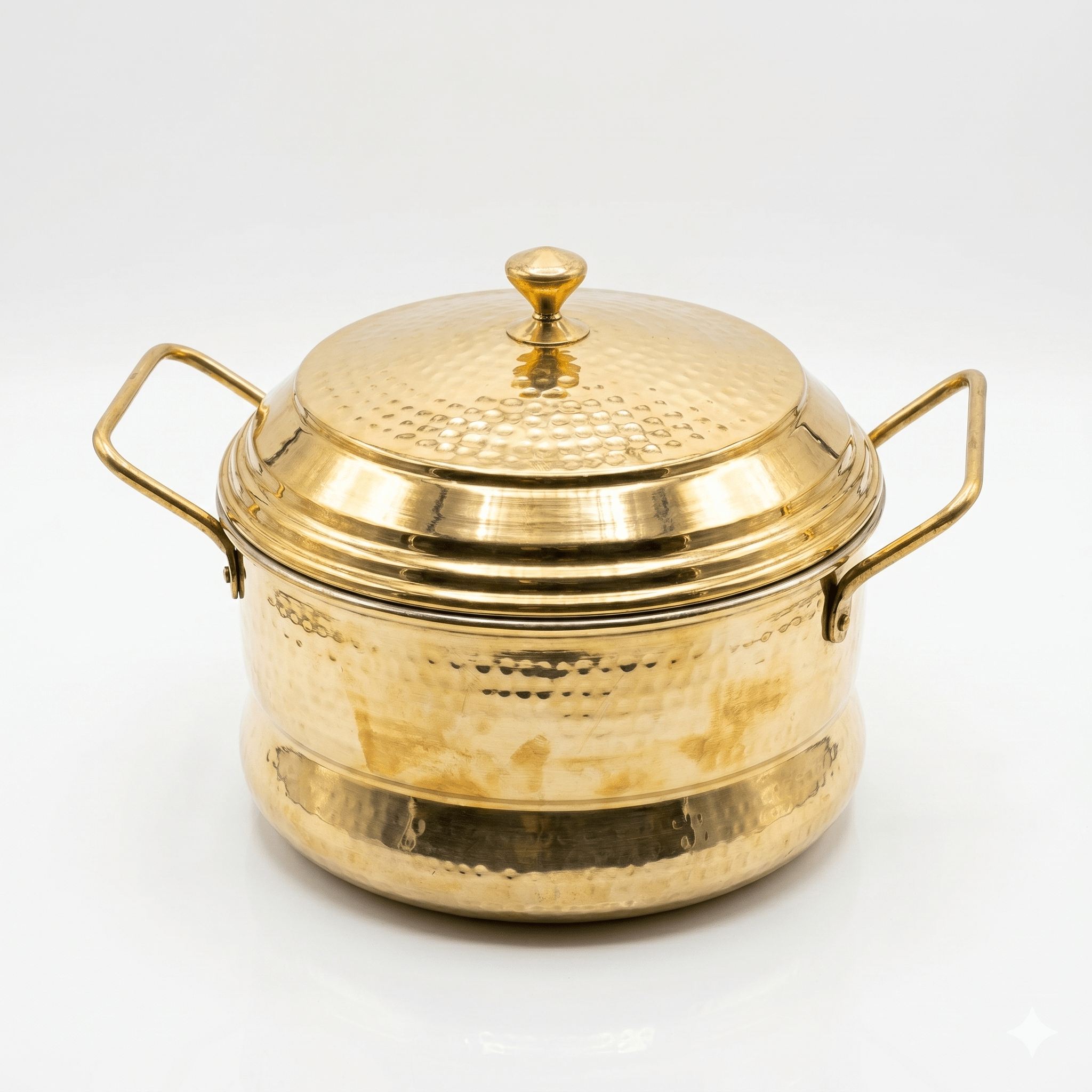 RoyalStuffs Handmade Brass Idli Maker with Pure Tin Coating (Kalai) – Medium Size Traditional Steamer - Royalstuffs.com