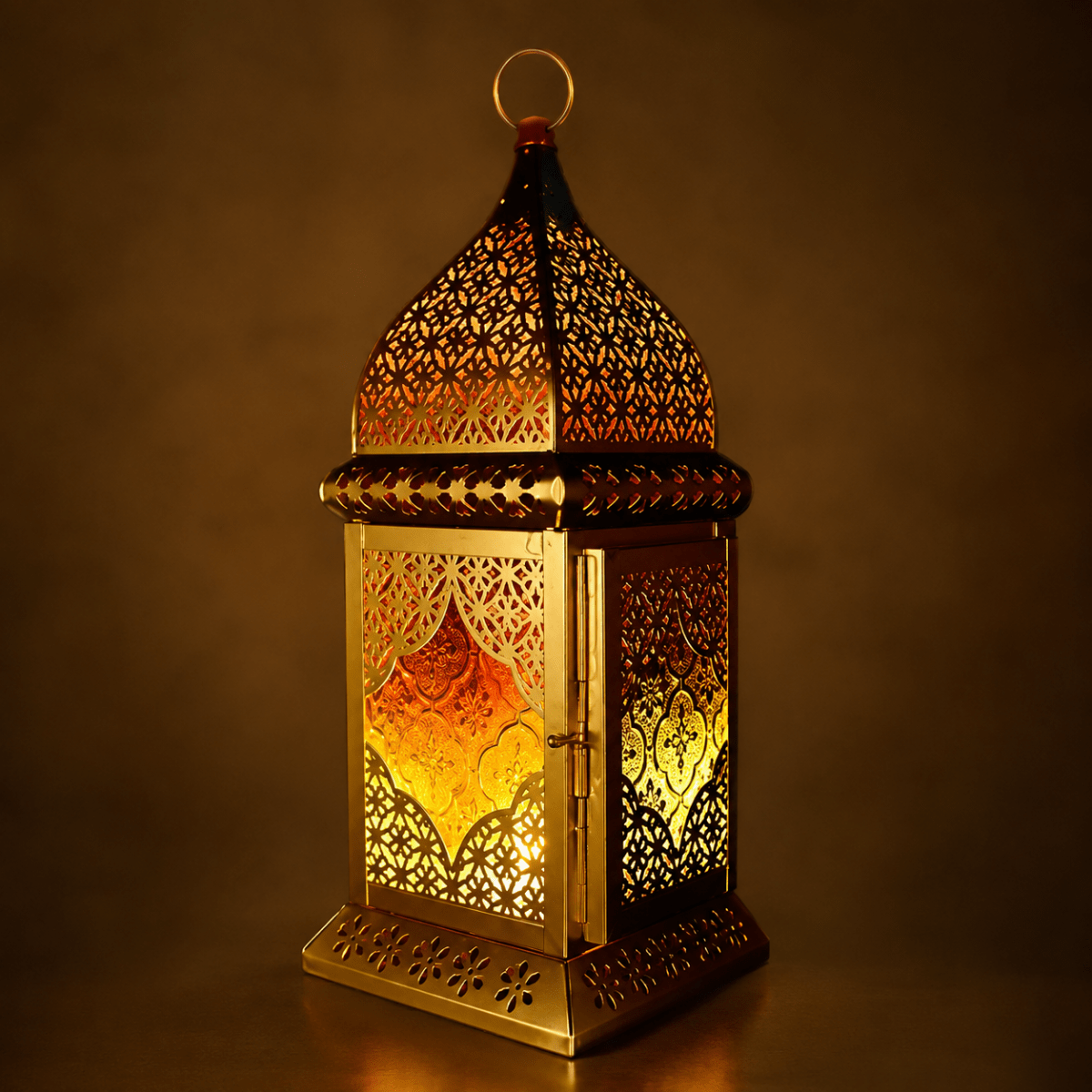 ROYALSTUFFS Metal Hanging Lantern Tealight Candle Holder (12.5 Inch) - Royalstuffs.com