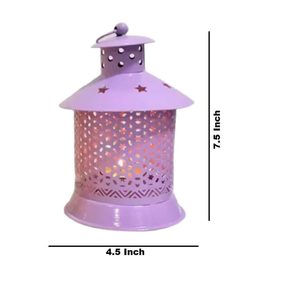 ROYALSTUFFS Tea Light Candle Holder Hanging Lantern for Home Decor and Gift Iron Tealight Holder Set (Multicolor, Pack of 4) - Royalstuffs.com