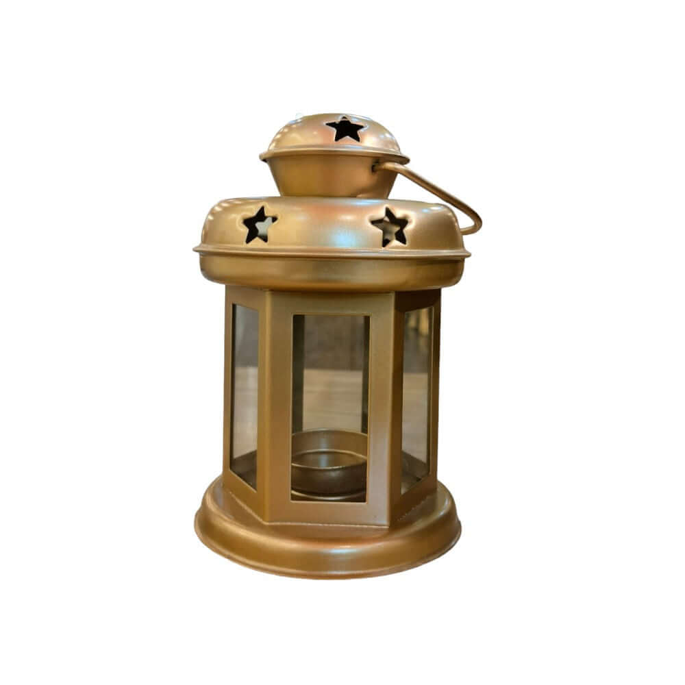 ROYALSTUFFS Trio Star Lantern – 6 inch Gold, Silver, Rose – 226 Gram Each - Royalstuffs.com
