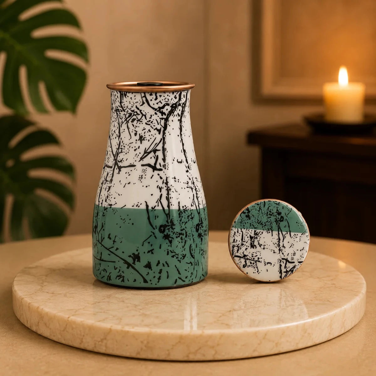 Travel Carafe: Bedside Water Bottle with Sugar Pot Design - Royalstuffs.com