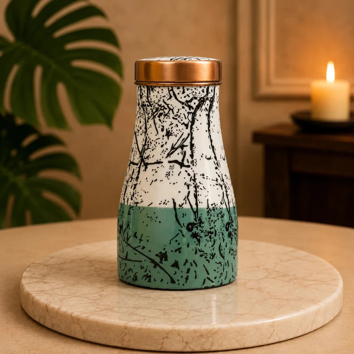 Travel Carafe: Bedside Water Bottle with Sugar Pot Design - Royalstuffs.com