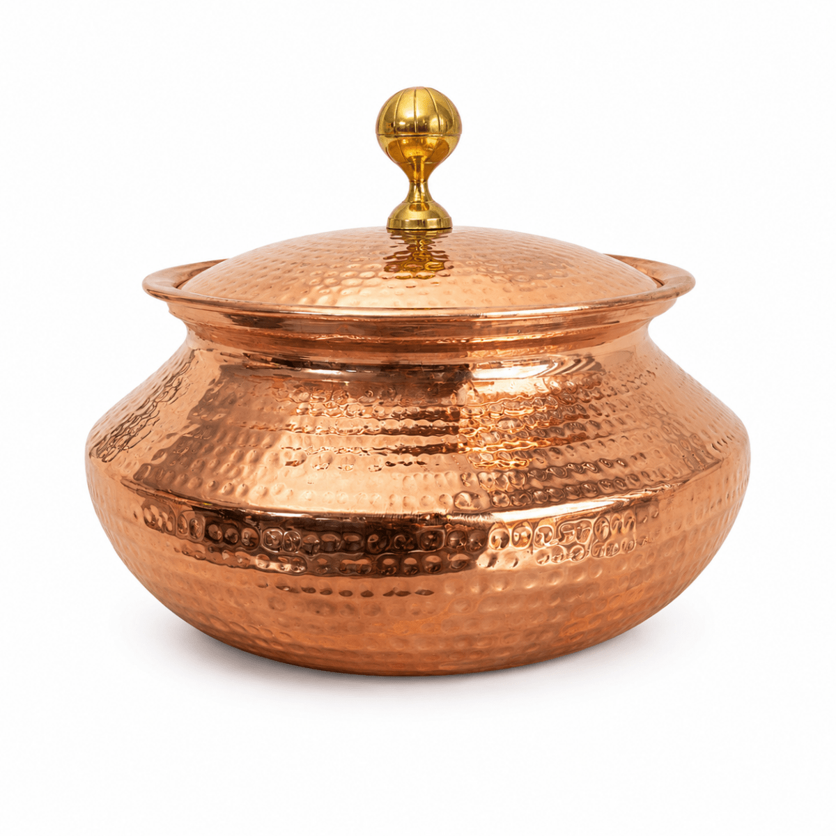 very heavy Pure Copper Handi / Degchi with Lid – 15L (15000ml) | Tin Lining Inside | Heavy-Duty Cookware & Serveware for Home, Hotel & Restaurants - Royalstuffs.com