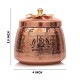 Handmade Container With Lid Copper Coating Brass Finish 