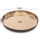  12 inch Pure Kansa Bronze Handmade Dinner/Lunch Plate/Thali