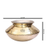 4 Liter Handmade Pure Brass Patila for Cooking, Brass Dekchi Pot Cookware